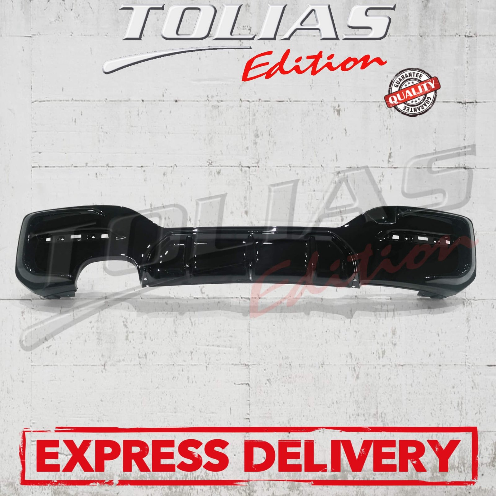 thumbnail image 2 of EU AUTO PARTS Gloss Black Rear Diffuser Lip For BMW 1 Series F20 F21 LCI M Sport 2 of 4