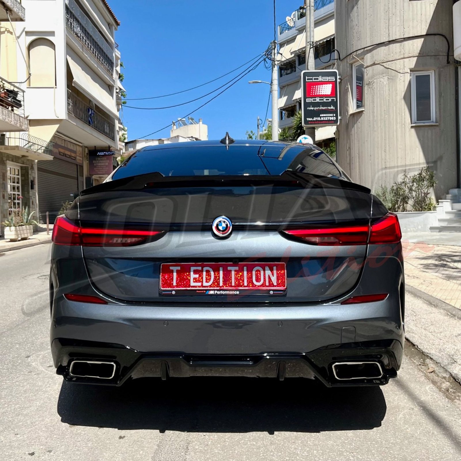 BMW SERIES 2 F44 19- GRAN COUPE REAR DIFFUSER GLOSS BLACK TYPE M235i ...