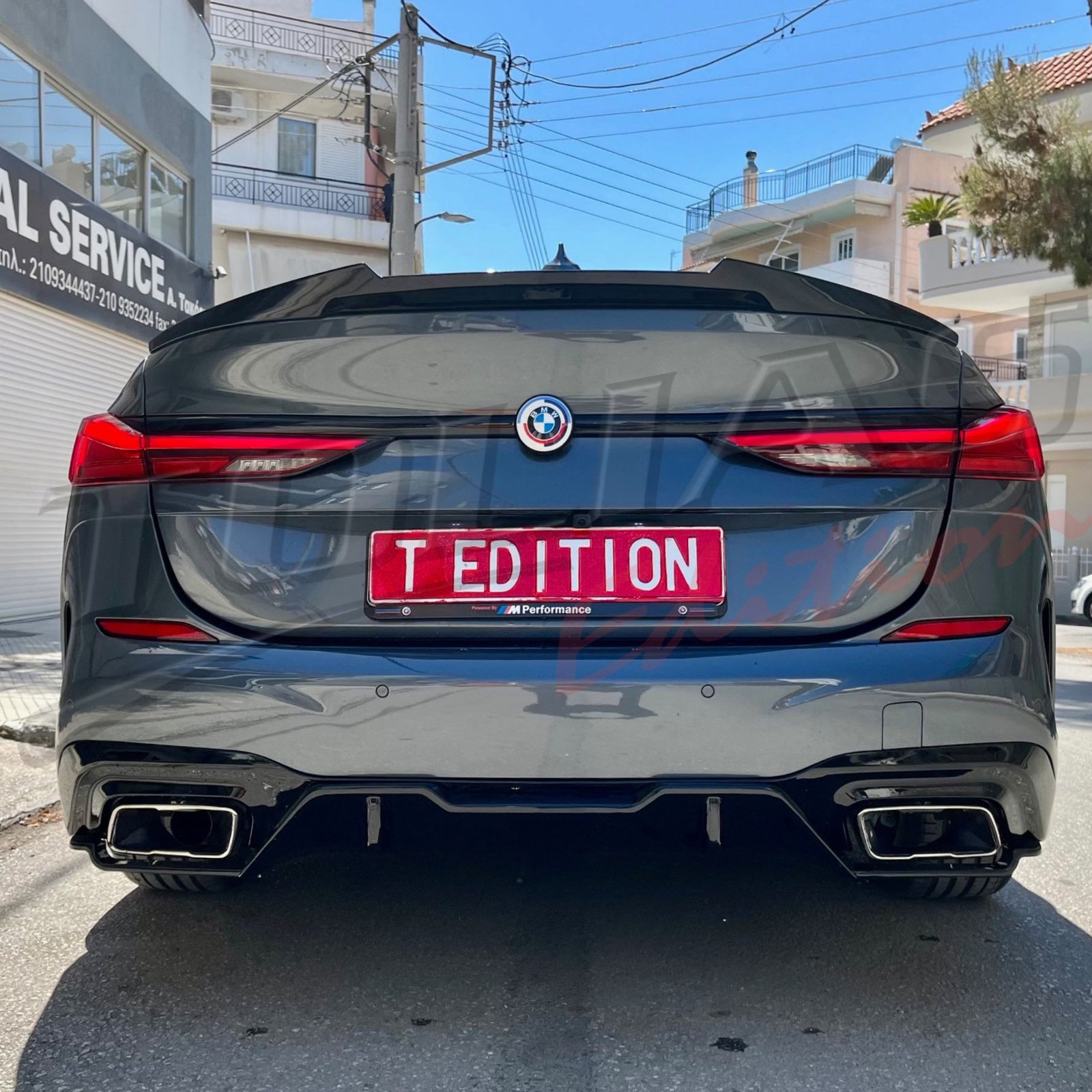 BMW SERIES 2 F44 19- GRAN COUPE REAR DIFFUSER GLOSS BLACK TYPE M235i ...