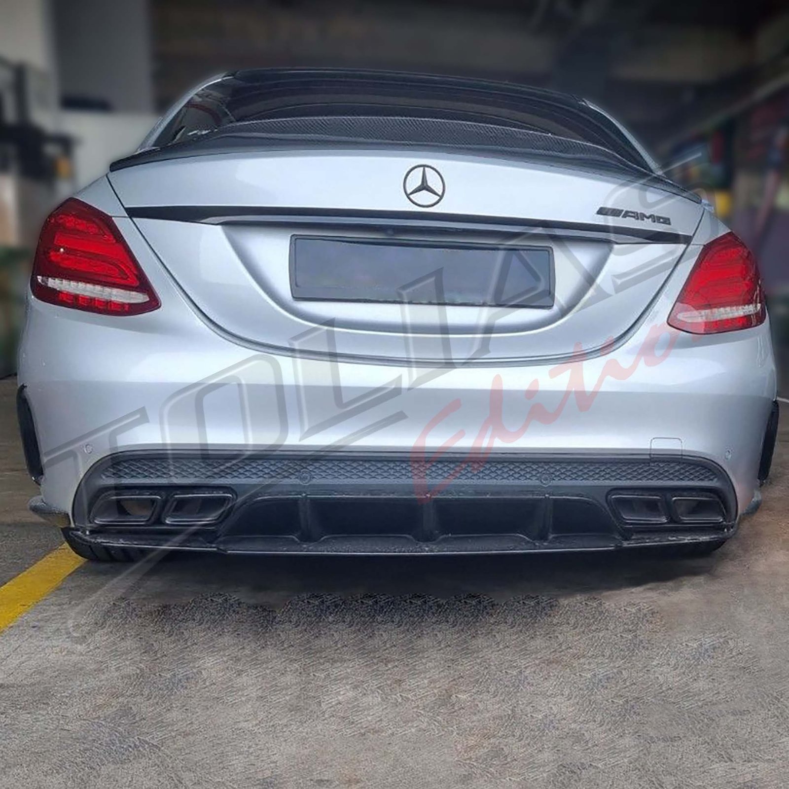 REAR DIFFUSER w/TIPS TYPE C63 EDITION 1