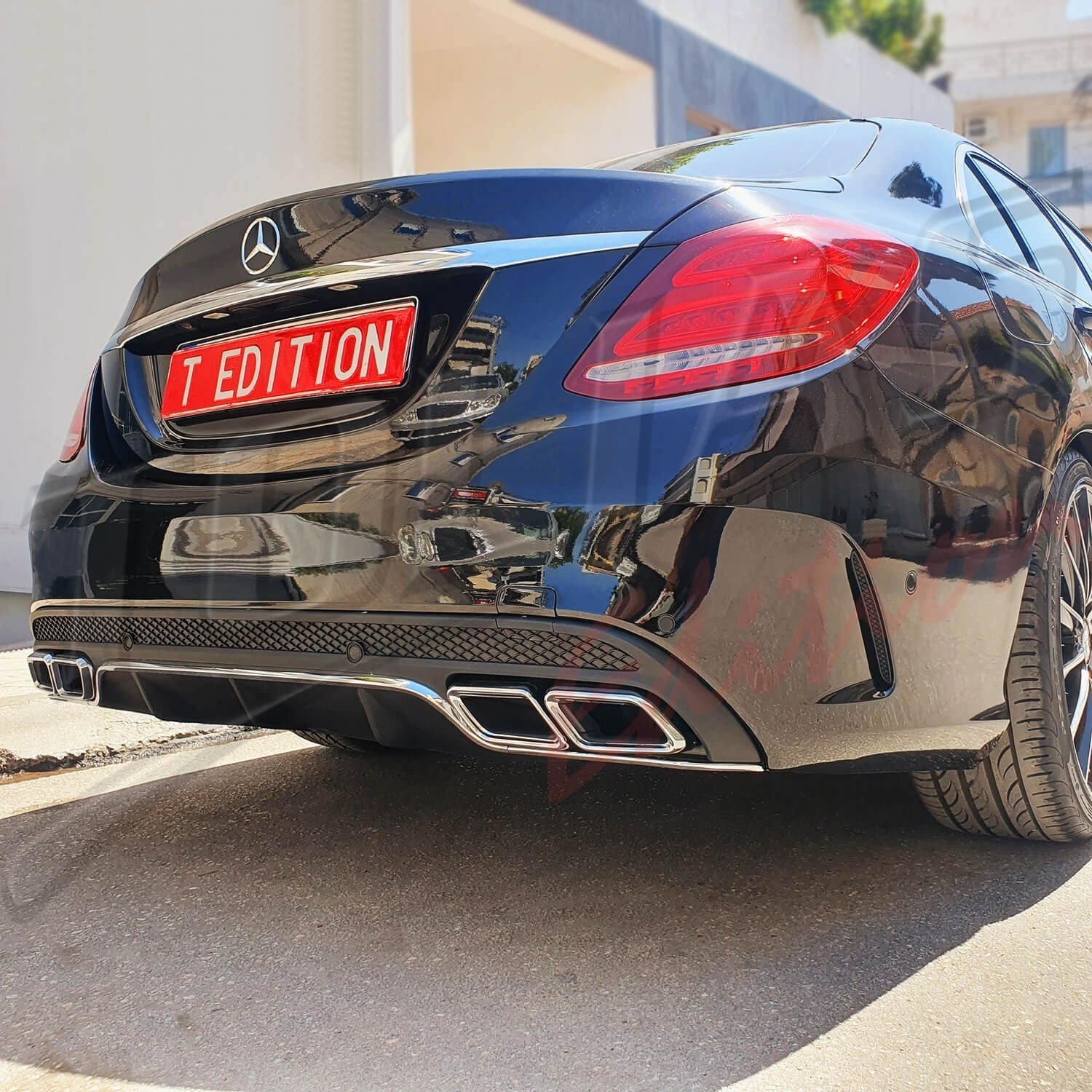 MERCEDES C Class W205 14-18 REAR BUMPER TYPE C63 AMG