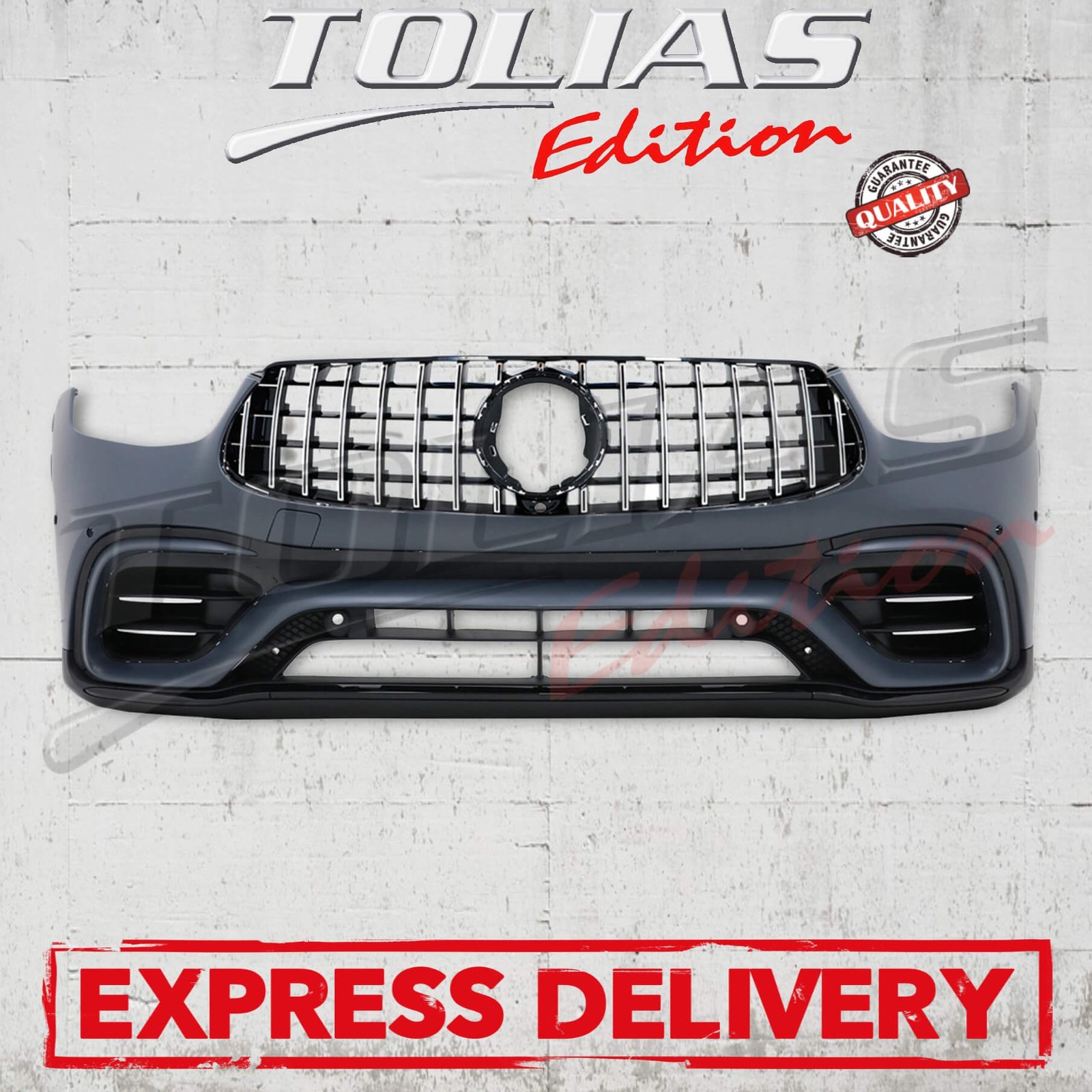 MERCEDES GLC X253 & C253 20- FRONT BUMPER w/SPORT GRILLE TYPE 63S AMG