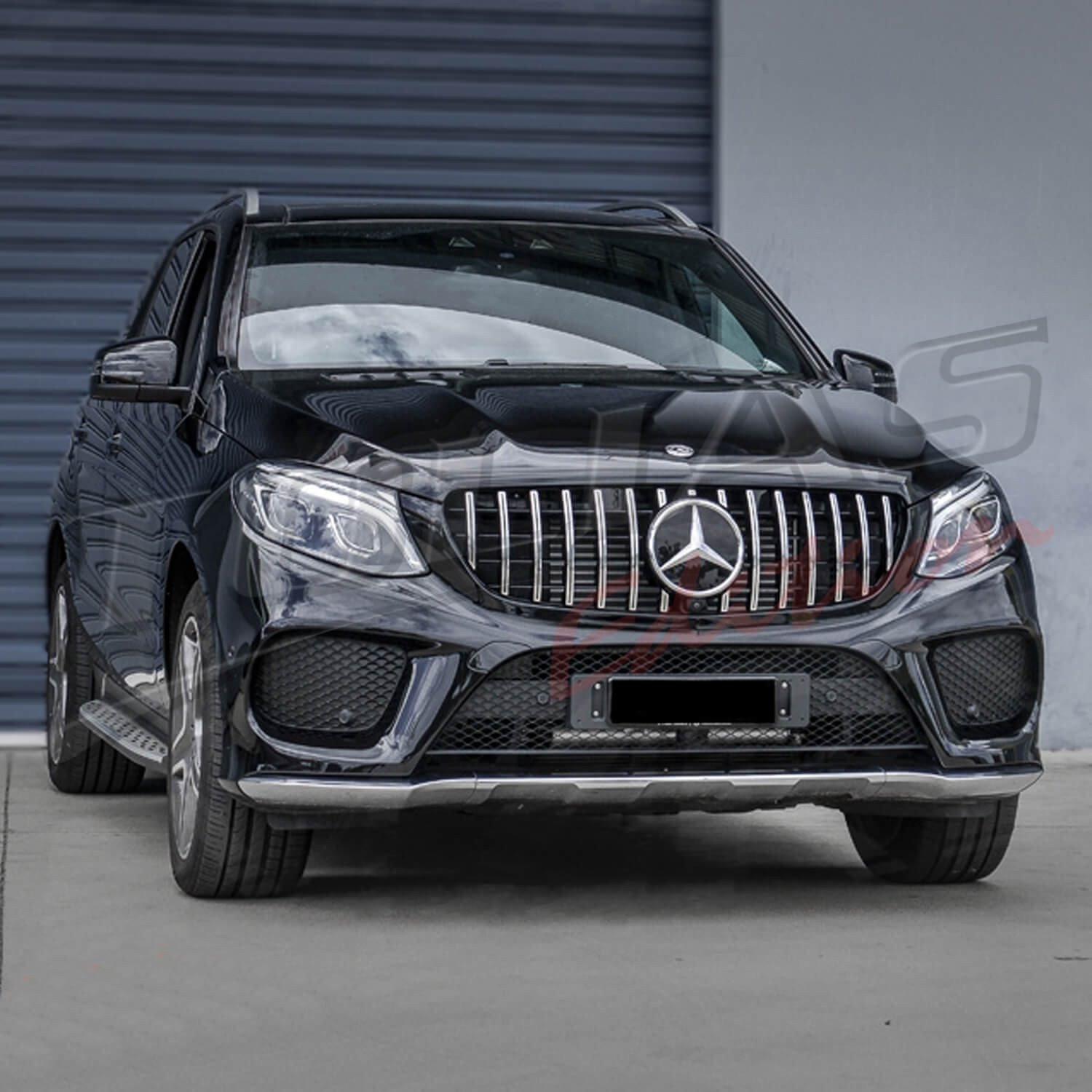Kühlergrill Panamericana Grill Schwarz Chrom Für Mercedes Benz GLE W16– -de