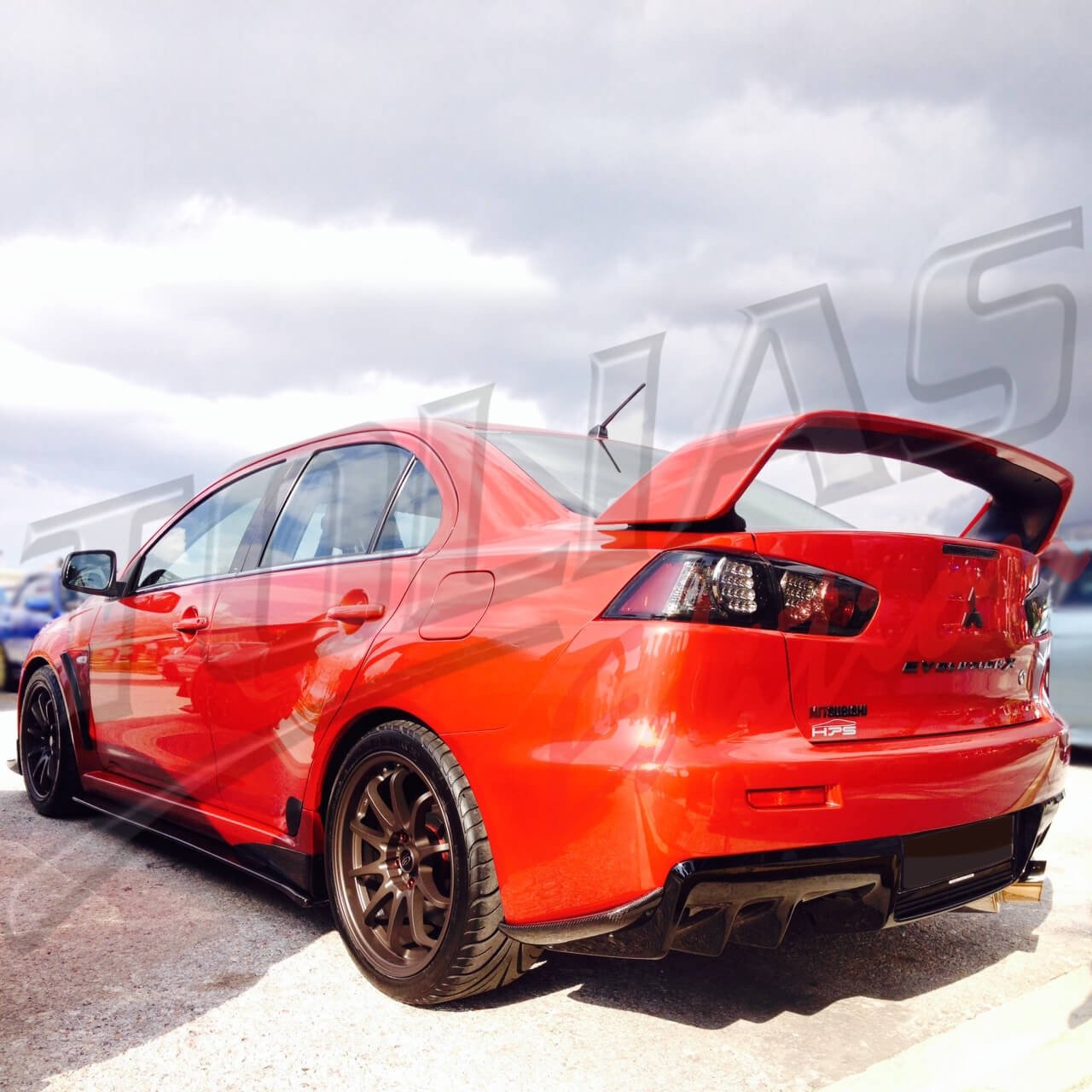MITSUBISHI LANCER 08 SEDAN TRUNK SPOILER TYPE EVO X