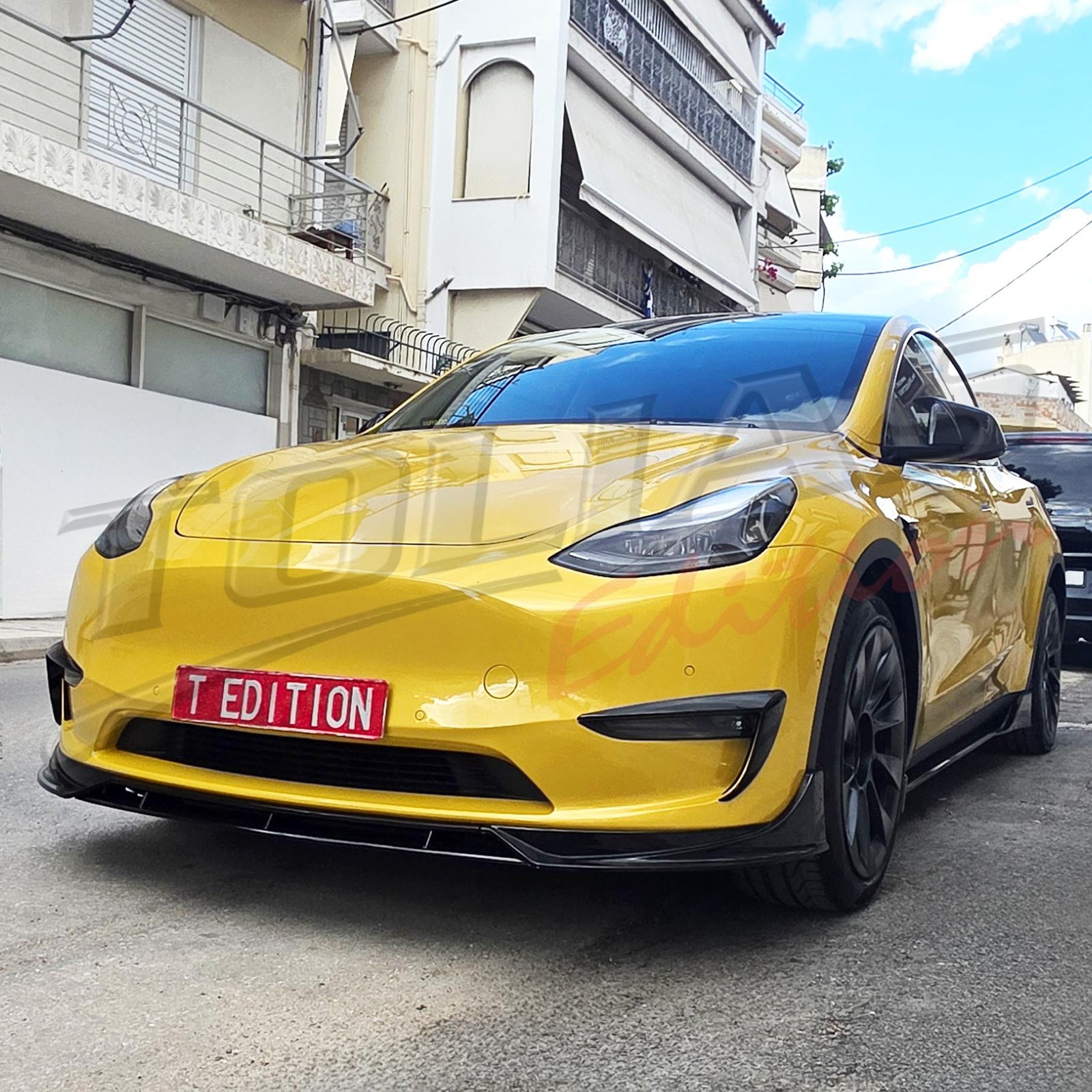 TESLA MODEL Y 20- FRONT SPOILER TYPE PERFORMANCE