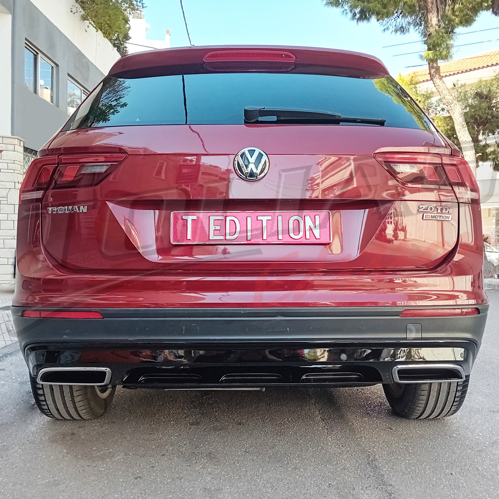 VW TIGUAN 16-20 REAR DIFFUSERTYPE R-LINE