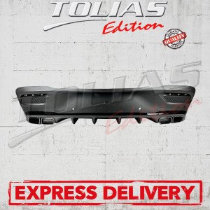 REAR DIFFUSER w/ EXHAUST TIPS TYPE 63 AMG
