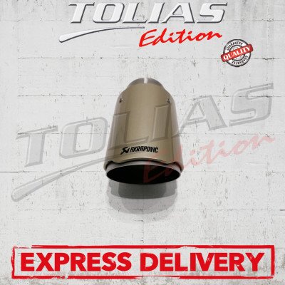 SINGLE EXHAUST TIP TYPE AKRAPOVIC GOLD