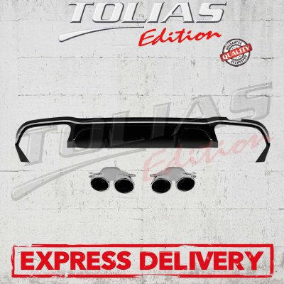 REAR DIFFUSER w/TIPS TYPE E53 AMG FACELIFT