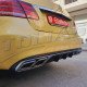 REAR DIFFUSER TYPE E63 AMG for STANDARD BUMPER