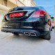 REAR DIFFUSER for STANDARD BUMPER TYPE C63 AMG