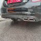 REAR DIFFUSER w/TIPS for STANDARD BUMPER TYPE C63 AMG