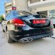 REAR DIFFUSER w/TIPS for STANDARD BUMPER TYPE C63 AMG