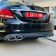 REAR DIFFUSER w/TIPS for STANDARD BUMPER TYPE C63 AMG