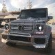 HEAD LIGHT COVERS w/LED DRL TYPE G65 AMG